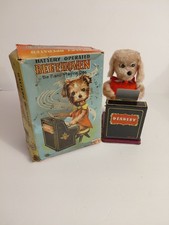 Jolly Pianist Dog Tin Japan Made By Rosko (No...