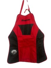 Snap On Tools Grilling BBQ Apron Cooking Kitchen with Beer Pocket Black Red