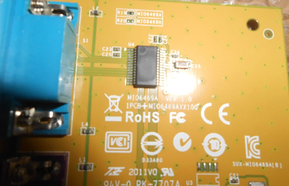 Dell YCJ65 Sunix Serial & Parallel Expansion Multi I/O Card MI06469A 0YCJ65 - Image 4 of 4