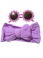 NWT - Kids Daisy Sunglasses Bow Headband Set SKU 0501