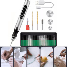USB Rechargable Engraving Pen with 33 Bits Mini Electric DIY Engraver Cordless