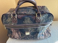 Vintage Capezio Collection LargeFox Hunt Tapestry Travel Bag