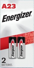 Energizer A23 Battery 12Volt 23AE 21/23 GP23 23A 23GA MN21 2 Pack Sealed