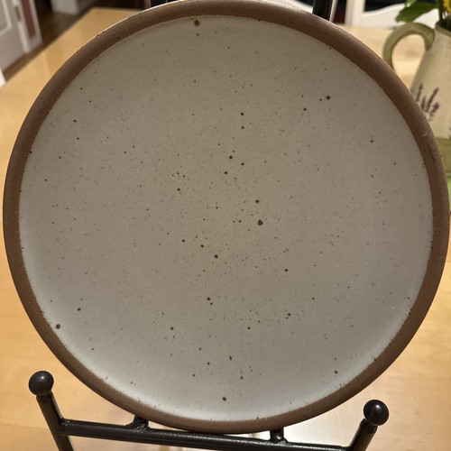 2er SET Ost Gabel Speckstein Keramik Ton Speiseteller - SELTEN EINZELRING