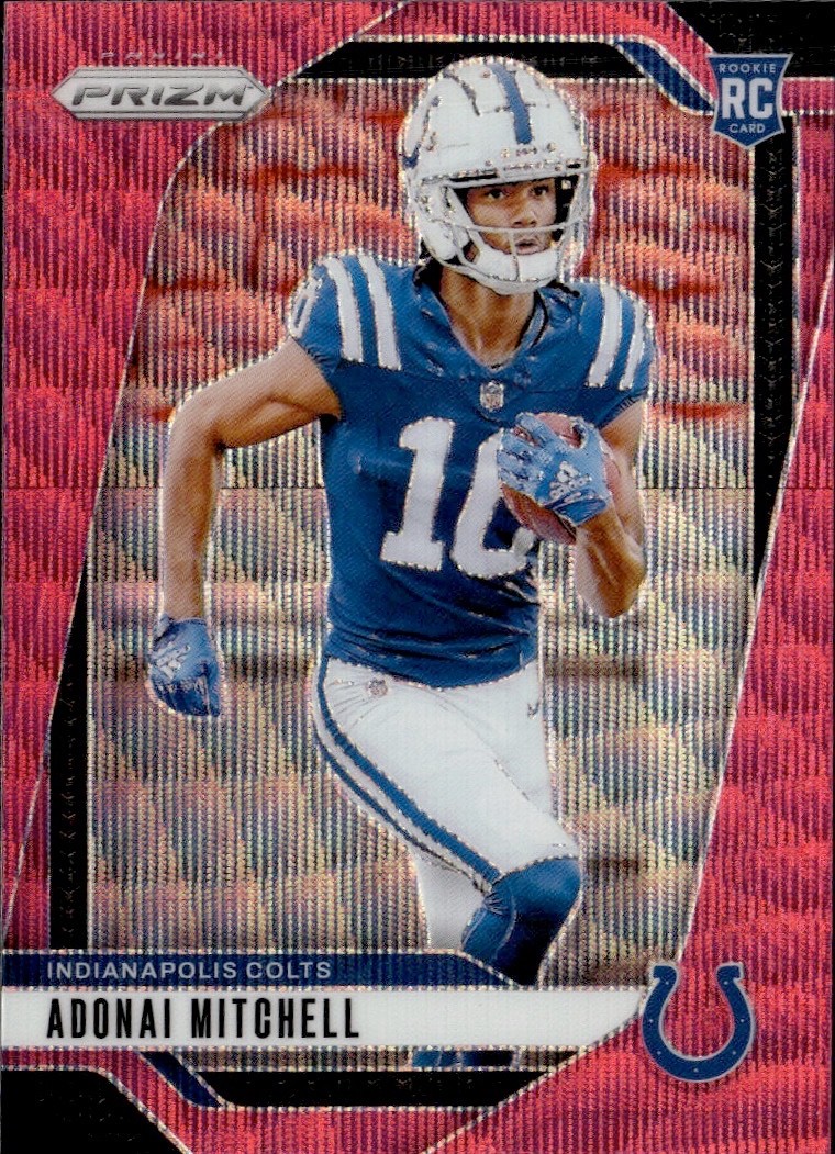 2024 Prizm Rookie Adonai Mitchell #303 Pink Wave RC BUY 3 GET 1 FREE