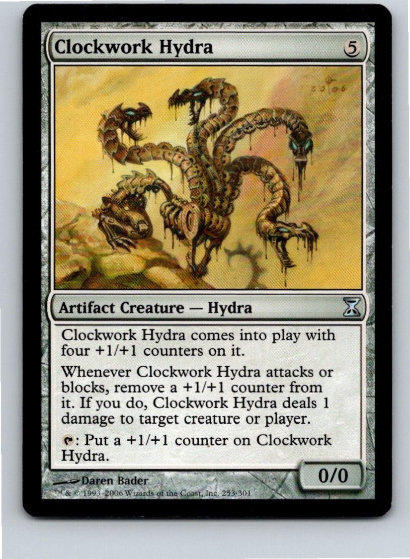 Magic the Gathering Clockwork Hydra Time Spiral MTG Free Shipping!
