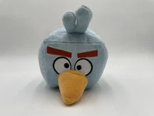 ANGRY BIRDS Space Ice CUBE 5" Light Blue Square Stuffed Toy Rovio No sound