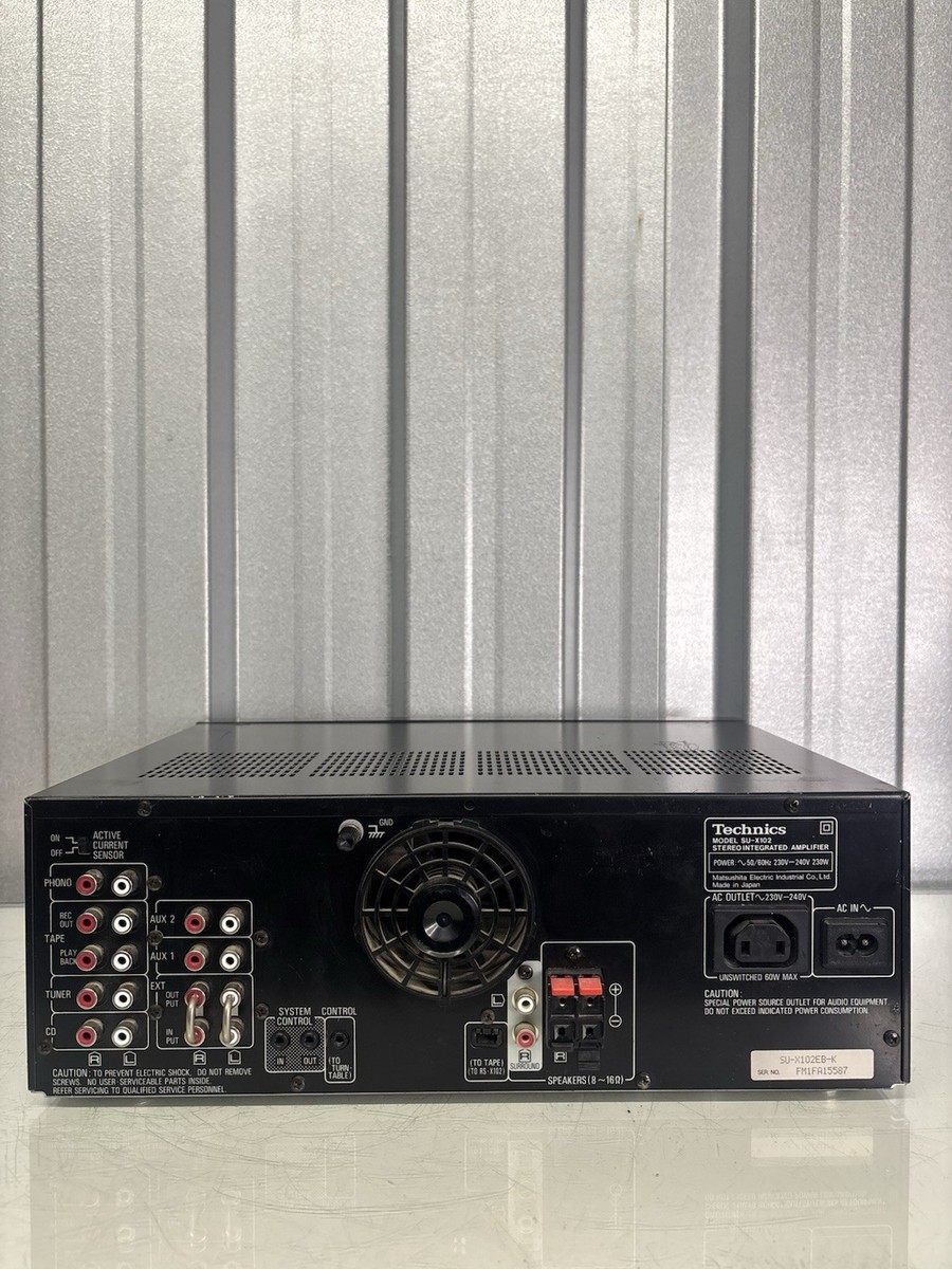 Technics SU-X102 Stereo Integrated Amplifier Black Good Working