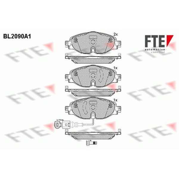 FTE BremsbelÄGe Satz Passend FüR Audi A3 Q2 Q3 TT Cupra Formentor Leon Seat Atec-image