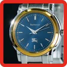 [N-MINT] Orologio da donna al quarzo con quadrante blu Burberry 5430-H13006