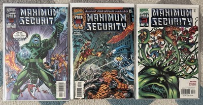 Maximum Security 1-3 Lot - Marvel - Kurt Busiek - Jerry Ordway