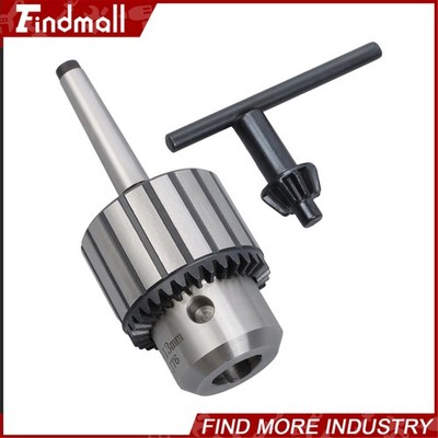 Findmall Keyed Drill Chuck 1/2 Inch with MT1-JT6 Arbor Taper for Lathe