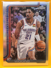 Topps Chrome 2025-26 Aaron Wiggins Refractor Oklahoma City Thunder #196