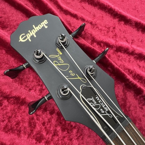 Bajo especial Epiphone Les Paul mantenido Mblk entrega segura desde Japón - Imagen 7 de 12