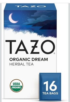 Tazo Organic Dream Herbal Tea 32 Bags Lavender Chamomile Valerian BB 6/17/25