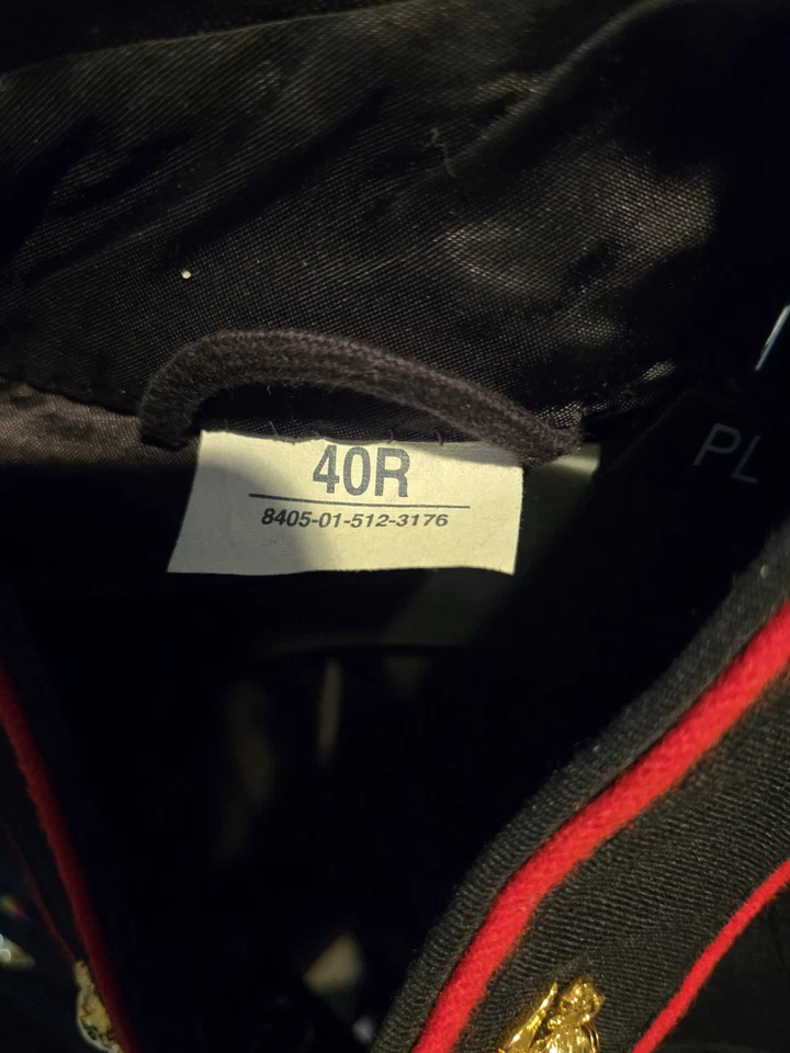 USMC Marine Corps Dress Uniform Jacket/Pants/Shirts Set Lot Collectors 39R/40R - Image 3 of 4