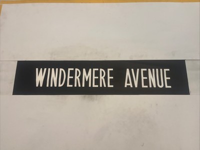 Windermere Avenue - Merseyside 12. Juni Bus Destination Blind 36  x 7  Geschenk