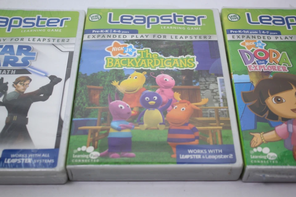 Lot of 3 LeapFrog Leapster STAR WARS - Dora The Explorer - The Backyardigans - Image 4 of 4