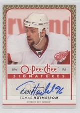 2009-10 O-Pee-Chee Signatures Tomas Holmstrom #S-TH Auto 11jd
