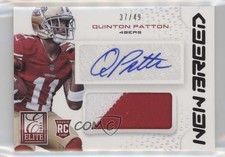2013 Panini Elite New Breed Signatures Prime 37/49 Quinton Patton #11 Auto 2z3
