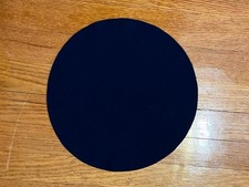 Black Wool Foundation iMat 11 1/4" Pre Cut Circle, Wool Appliqu  ,Penny rug
