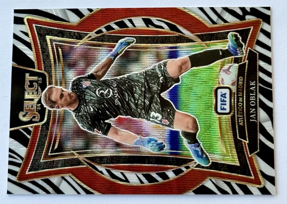 2024-25 Panini Select 🦓 Zebra Jan Oblak Atletico Madrid + Artistic Impressions - Image 4 of 4