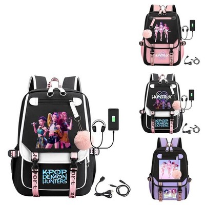 Backpack for K-pop Kids Rumi Mira Zoey HUNTR/X Bookbag for Girls