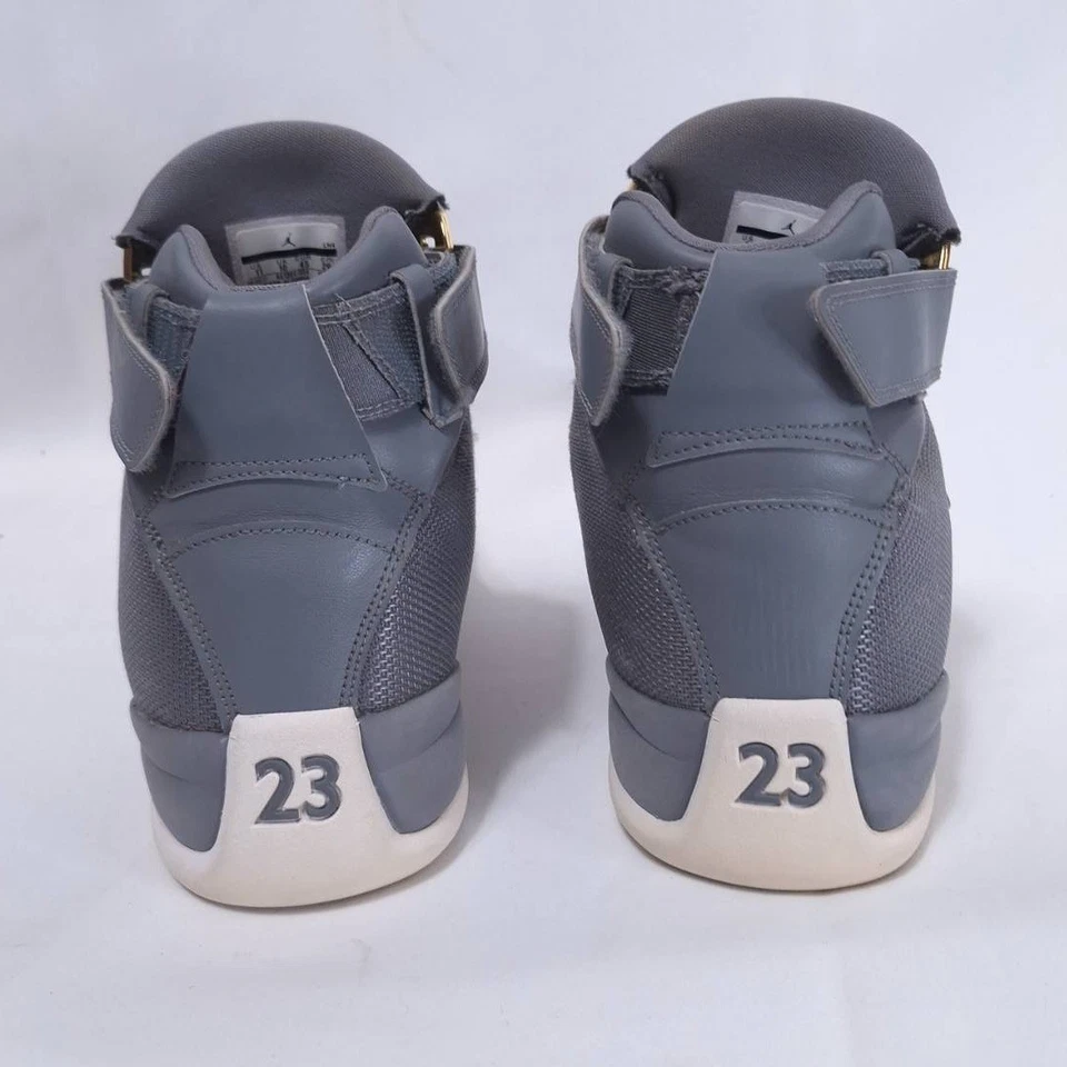 Air Jordan Generation 23 Grey Men 11 Adjustable Strap Gold Jumpman AA1294‑004 - Image 4 of 4