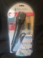 Singing Machine Wired Microphone for Karaoke, Black - Unidirectional Dynamic