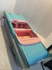 Vtg 1988 BARBIE Size 1957 Chevy Bel Air Convertible Car Turquoise Blue Pink.