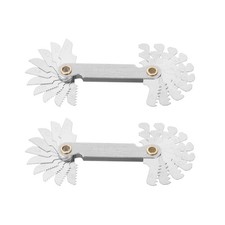 uxcell Screw Thread Pitch Cutting Gauge Tool Metric 60 Degree 0.5-7.0mm Stainles