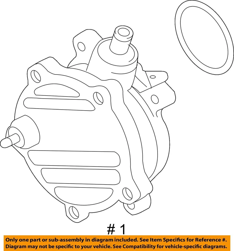 Brake Vacuum Pump 724807230 For Bmw E53 E63 E64 E65 E66 E70 545i 550i 745li X5 - Image 4 of 4