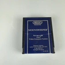 Moonsweeper (Atari 2600, 1983) Authentic Blue Label Cartridge - Tested & Working