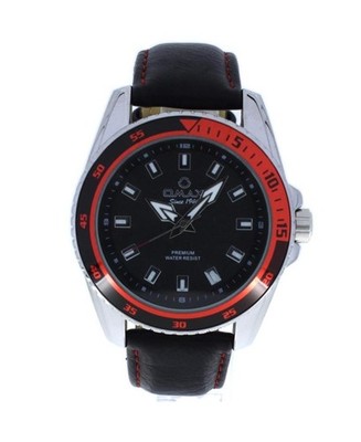 OMAX Men Analog Quartz Casual Watch Classic Dress Black Dial Waterproof Round 43