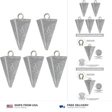 BLUEWING Pyramid Sinkers Lead Fishing Weights 1oz,2oz,3oz,5oz,8oz,10oz,12oz,1...