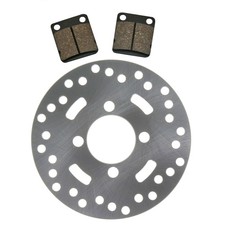 Front Disc Brake Rotor, Semi-Metallic Pads for Yamaha Bear Tracker 250 2001-2004