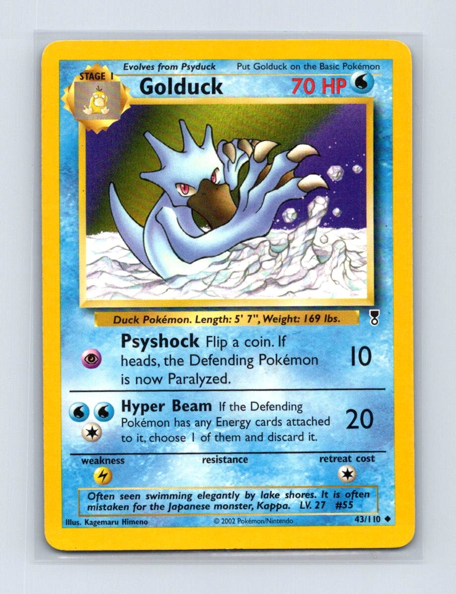 Golduck 43/110 Uncommon Legendary Collection Pokemon Lightly Played
