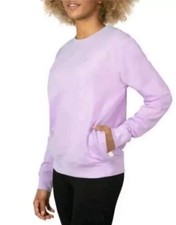 Fila Orchid Crew Neck Long Sleeve Stretch Sweatshirt Pockets Women's L-XL NWT