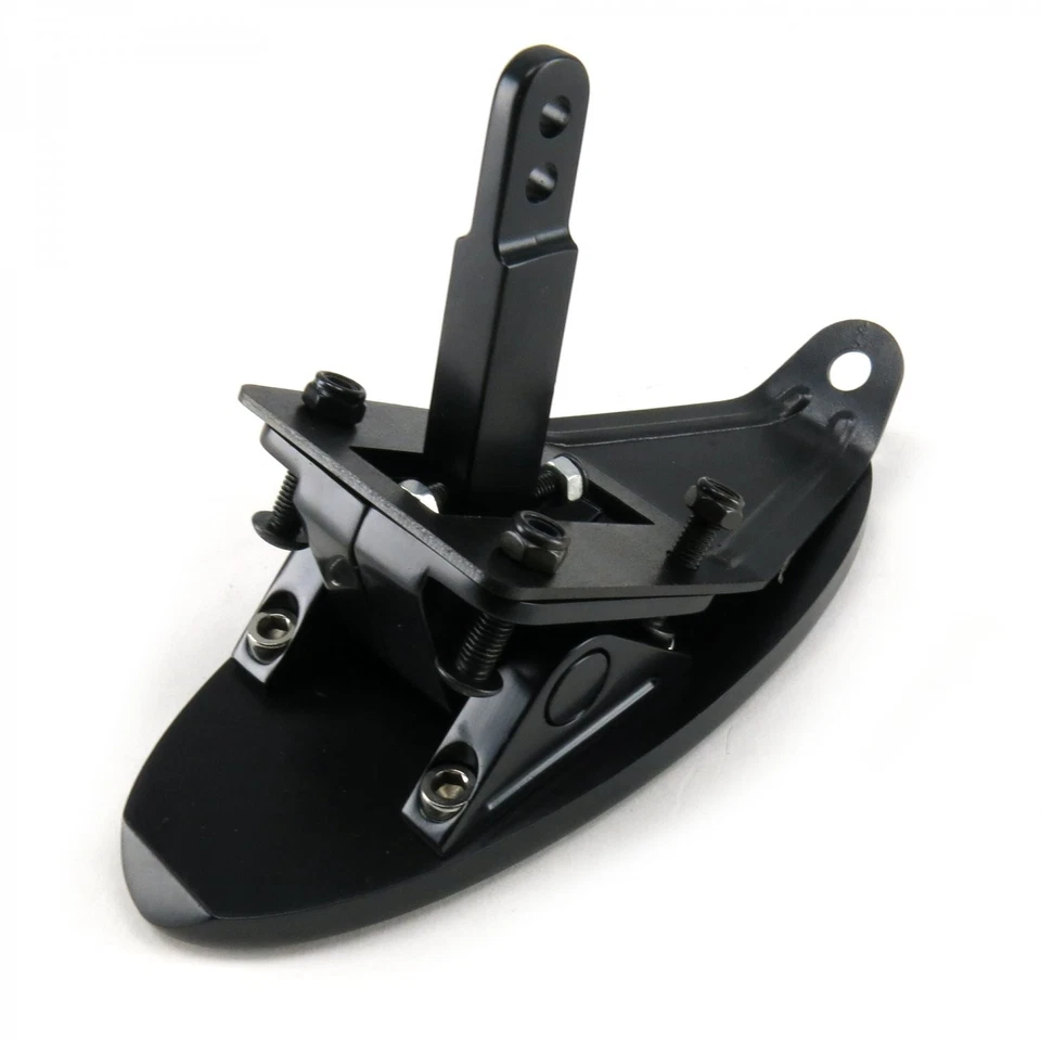 Oval Billet Floor Mount Gas Pedal with Rubber Insert - Black procharger   — 第 3/4 张图片