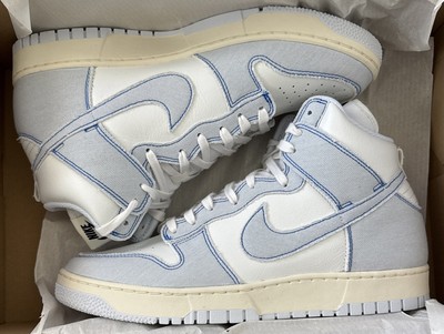 NIKE DUNK HIGH 1985 SUMMIT WHITE FOOTBALL GREY ''DENIM'' DQ8799-101 MENS 11.5 NEW!