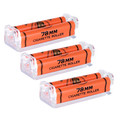 Zig Zag Cigarette Roller 78mm | Classic Manual Rolling Machine | 3 Pack