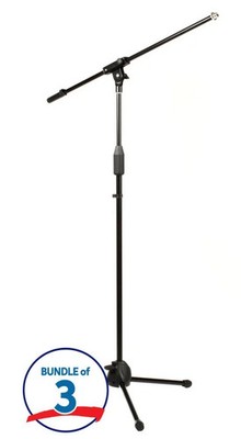 Gator Frameworks Rok-It Series Tripod Microphone Stand with Fixed Boom - Black