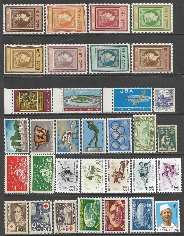 MNH Worldwide Stamp Packet Lot of 33 World Wide Stamps Collection mint NH