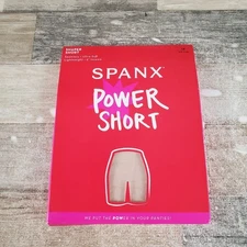 Spanx Power Short Sz 1X Shaper Soft Nude Stretch NEW Shapewear 