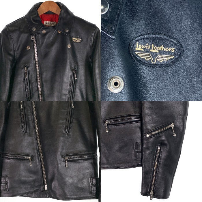 Lewis Leathers Leather 402T Lightning Tight Fit Double Lewis Leathers Leather 402T Lightning Tight Fit Double