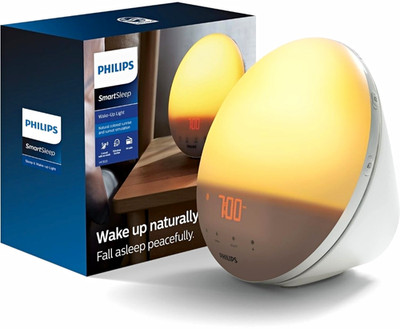 Philips SmartSleep HF3530 Wake-Up Light Alarm Clock, Digital, Dimmable
