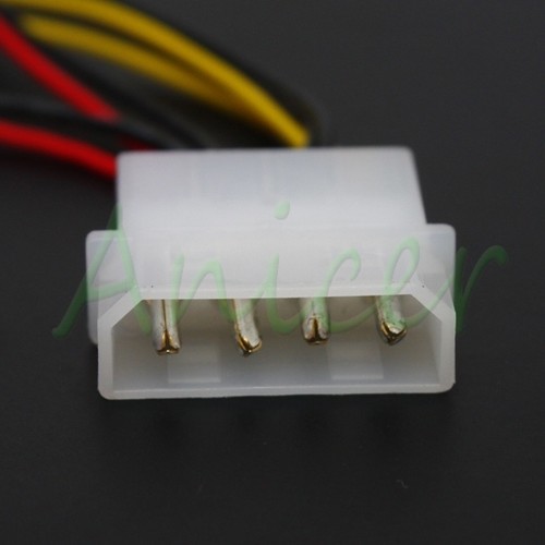 10x PC Fan 4-Pin Convert to 2pin/3pin (2x12V) (2x5V) Y-Splitter Cable Connector - Picture 2 of 4
