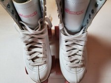Chicago Ladies Girls white and pink roller skates US size 5 Great condition