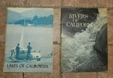 LAKES OF CALIFORNIA & RIVERS OF CALIFORNIA Pacific Gas + Electric PG&E - 2 Book