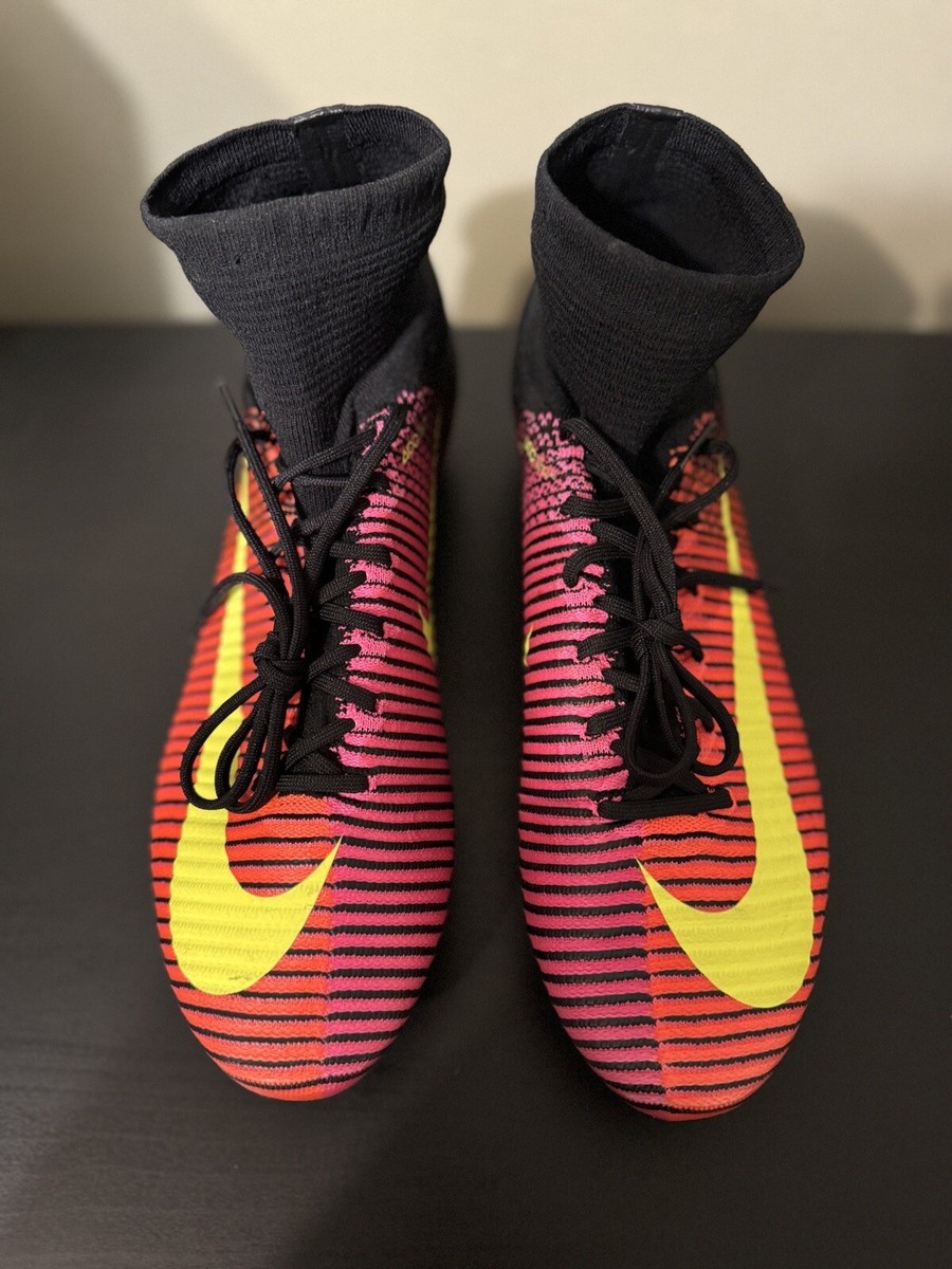 Nike Mercurial Men's Size 12.5 Superfly V SG Crimson Black Nike Mercurial Men's Size 12.5 Superfly V SG Crimson Black